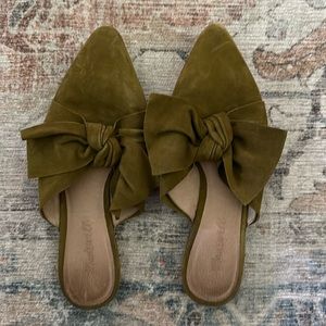 Madewell green slides, sz 7.5